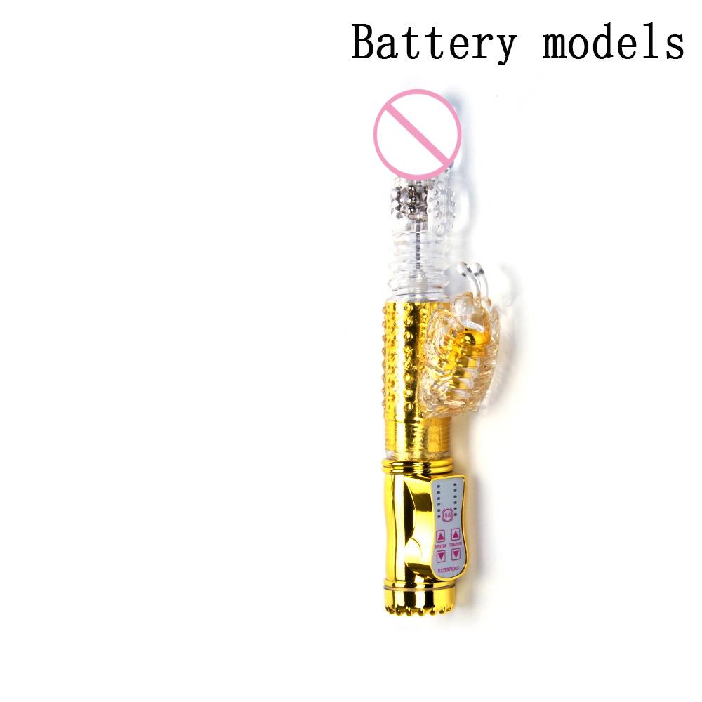 2026 Rechargeable Telescopic Dildo Rabbit Vibrator Sex Toys for Women G Spot Vagina Massager Clitoris Stimulator Female Masturbator Adult Supplies