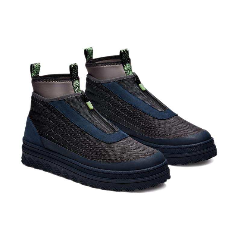 Paria FARZANEH x Converse Cons Pro Leather X2 Tech Non-slip and Abrasion Resistant High-Top Board Shoes Unisex Black and Blue