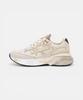 Premiata [26Ss][Moerun-D] Beige Women'S Logo Patch Cowhide Sneakers