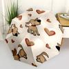 1pc Dogs Hearts Automatic Open/close Umbrella, 8-Rib Sturdy Structure, Portable Travel Umbrella, Parties, Everyday Use, Outdoor Accessory F39