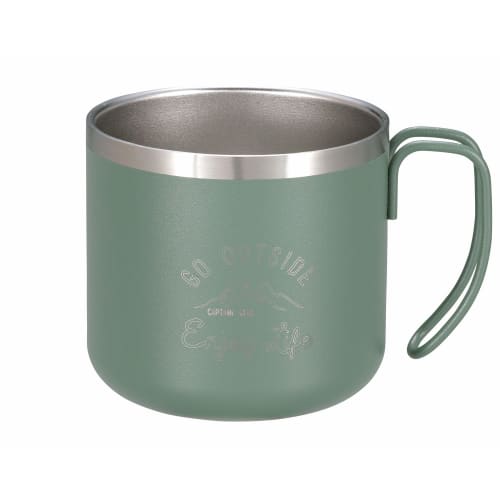 

CAPTAIN STAG Mug Cup Double Stainless Steel Vacuum Insulated Heat/Cold 350ml Antique Green Monte UE-3539