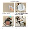 Wall Mounted Suction Cup Hair Dryer Holder Punch-Free Hair Blow Dryer Rack  for Home