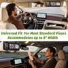 Car CD & DVD Holder - Large Capacity CD Visor Case, Vehicle Visor Storage Organizer With 12 Disc Sleeves, 1 Mesh Pocket 1 Pen Holder And & Elastic