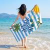 Double-Sided Plush Microfiber Beach Towel, 70x150cm - Quick-Drying, Skin-Friendly, Portable Shawl