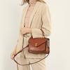 2025 Genuine Leather Vegetable Tanned Leather New High-end Simple Fashionable Elegant Women's Bag Handbag Shoulder Crossbody Messenger Bag