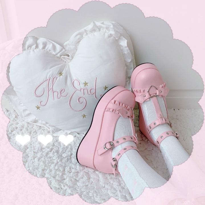 Japanska Lolitaskor dam JK Kawaii Punkskor Cosplay Devilian högklackade sandaler