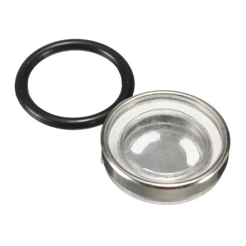 18mm Motorcycle Master Brake Cylinder Reservoir Sight Glass with Gasket for Dirt Bike Motorbike Parts 1 Piece