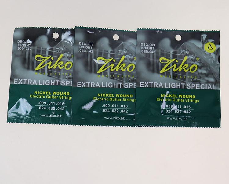 ZIKO Genuine 009 Stainless Steel Electric Guitar Strings Set