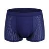 Modal Men's Plus Size Ice Silk Breathable Boxer Briefs - Transparent, Mesh Design, Lightweight Summer Shorts.