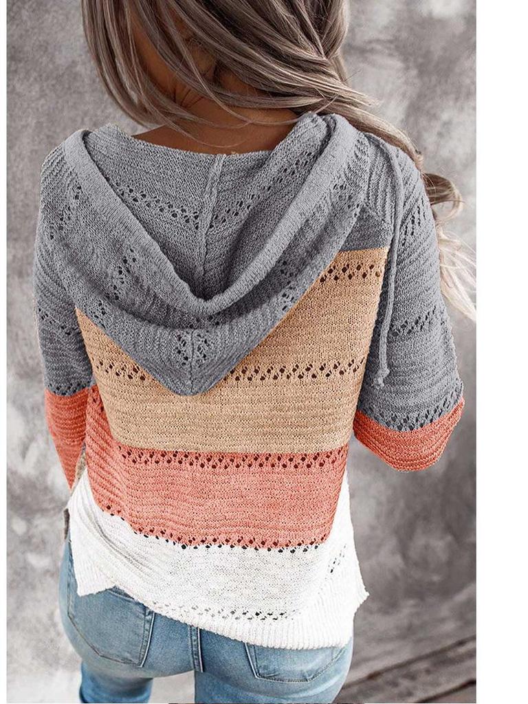2025 Autumn & Winter Hooded Zipper Long Sleeve Sweater