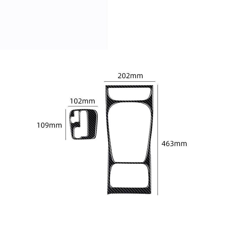 Per Porsche Cayenne 2003 2004 2005 2006 2007 2008 2009 2010 Pannello Adesivo Leva Cambio Console Centrale Morbido in Fibra di Carbonio / PVC