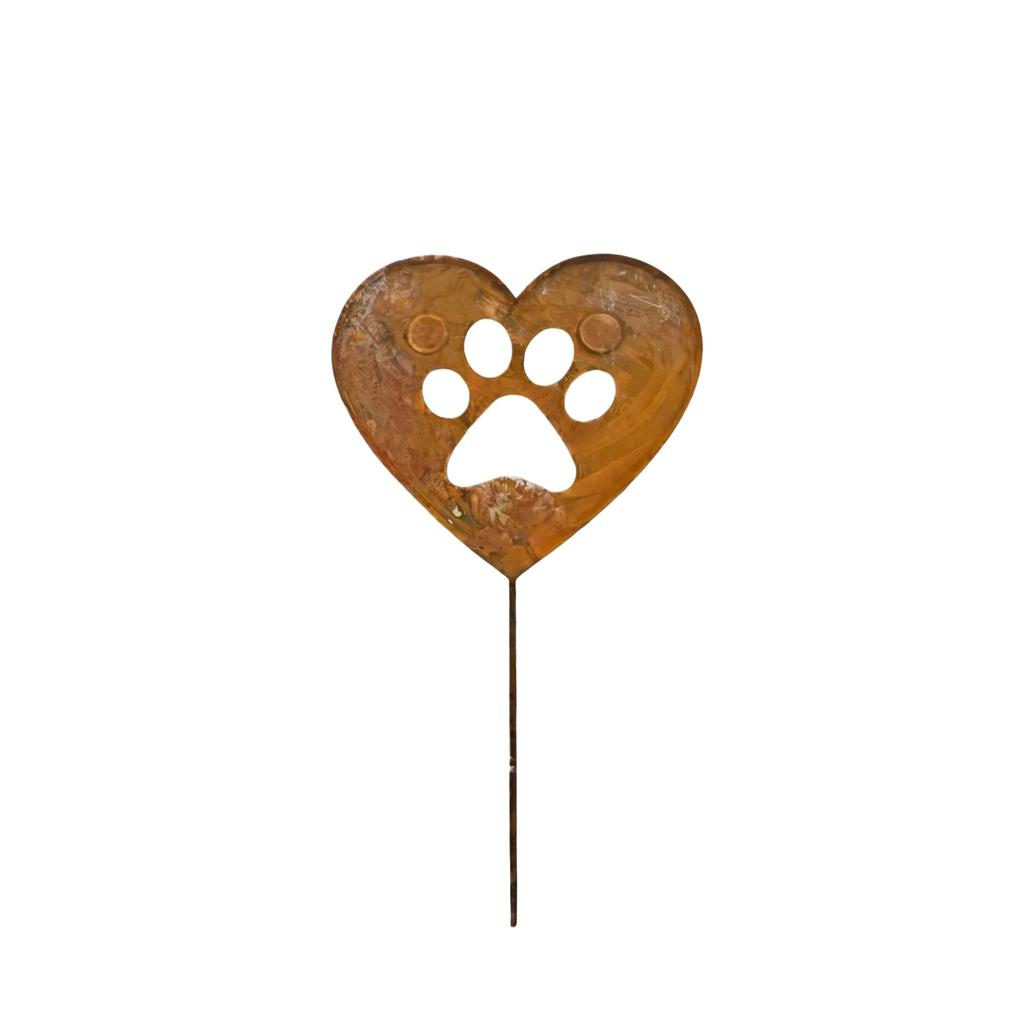 Cute Animal Dog Claws Rusting and Decorating Iron Garden Love Decoration