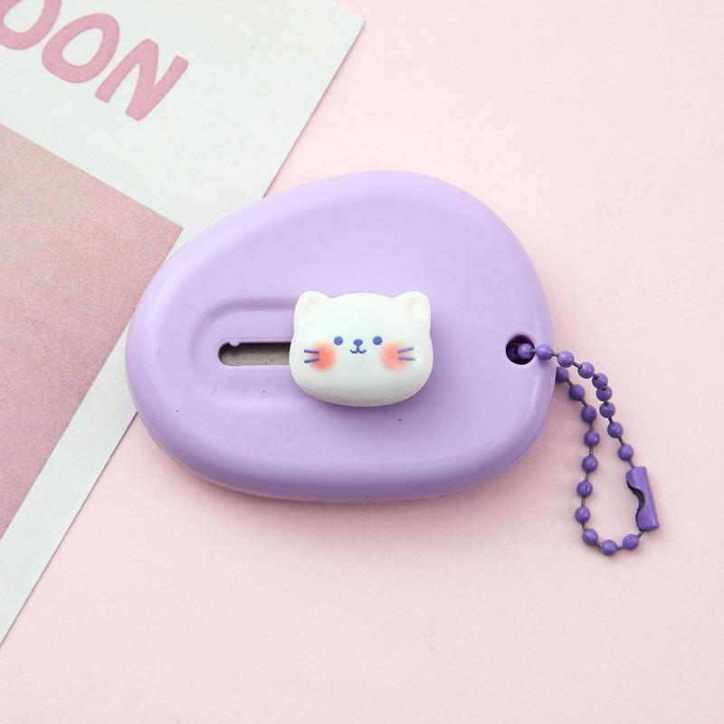Custom Cute Cartoon Bear Utility Knife for Paper Cutting and Unboxing - Ideal for Students and Offices