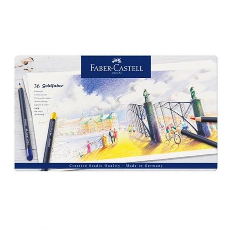 Faber-Castell Goldfaber Oil Pastel Color Set Metal Case Made Germany 3.3mm Core 1 Piece