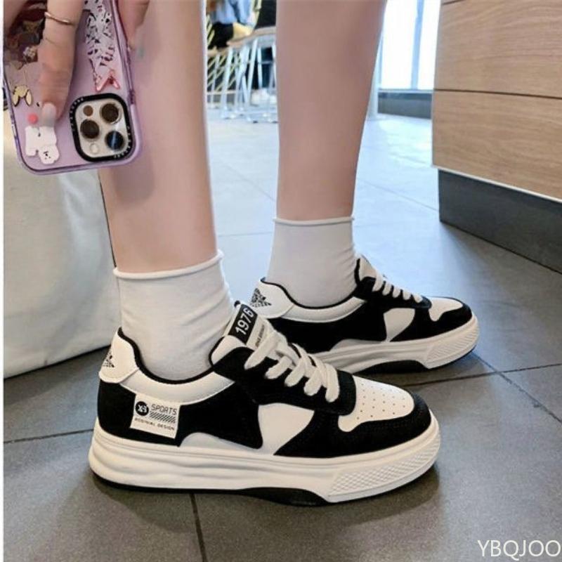 Women's Spring Autumn New Thick soled Casual Sports Shoes for Female Students Simple Comfortable Versatile Board Shoes