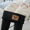 Große Größen Damen Winter Warm Fleecegefütterte Leggings Dicke Samtstrumpfhose Thermohose Schwarze Übergroße Leggings