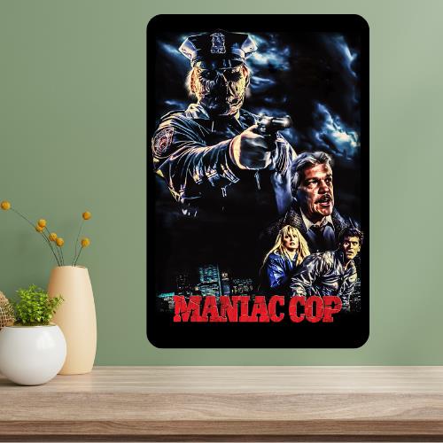 

Maniac Cop Classic Movie Metal Poster Sign 20x30cm（7.8x11.8inch）