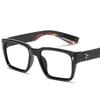 Trending Square Anti Blue Light Glasses Mens Computer Reading Optical Prescription Eyewear Hyperopia Finished Frame