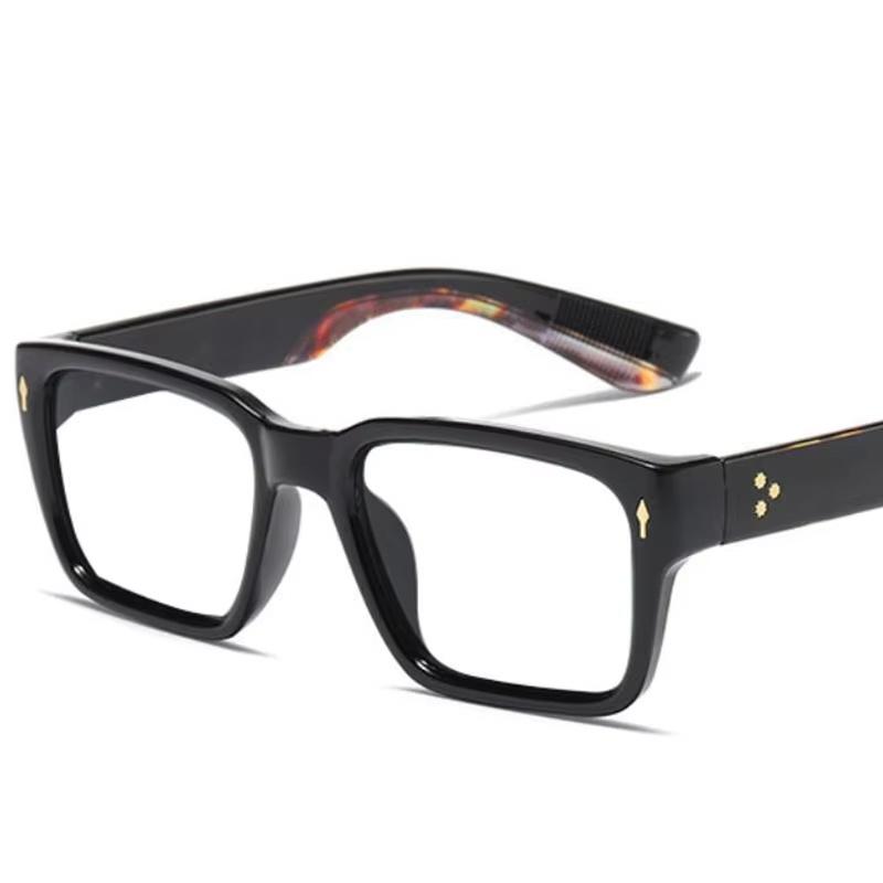 Trending Square Anti Blue Light Glasses Mens Computer Reading Optical Prescription Eyewear Hyperopia Finished Frame