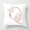 45x45cm Pink Rose 26 Letters Pillowcase Wedding Party Decoration Sofa Car Creative Ornament Couple Home  Cushion Cover