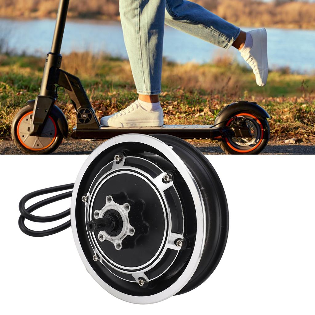48V Hub Motor Electric Scooter Hub Motor 48V 1000W Electric Bike Brushless Disc Brake Hub Motor for 10 Inch Outer Tire