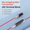 10/20/30/50Pcs Wire Plug-in Connector with Locking Buckle Low Voltage Wire Quick Connector Quick-Clip Fasteners Multi-Purpose Snap-On Blocks