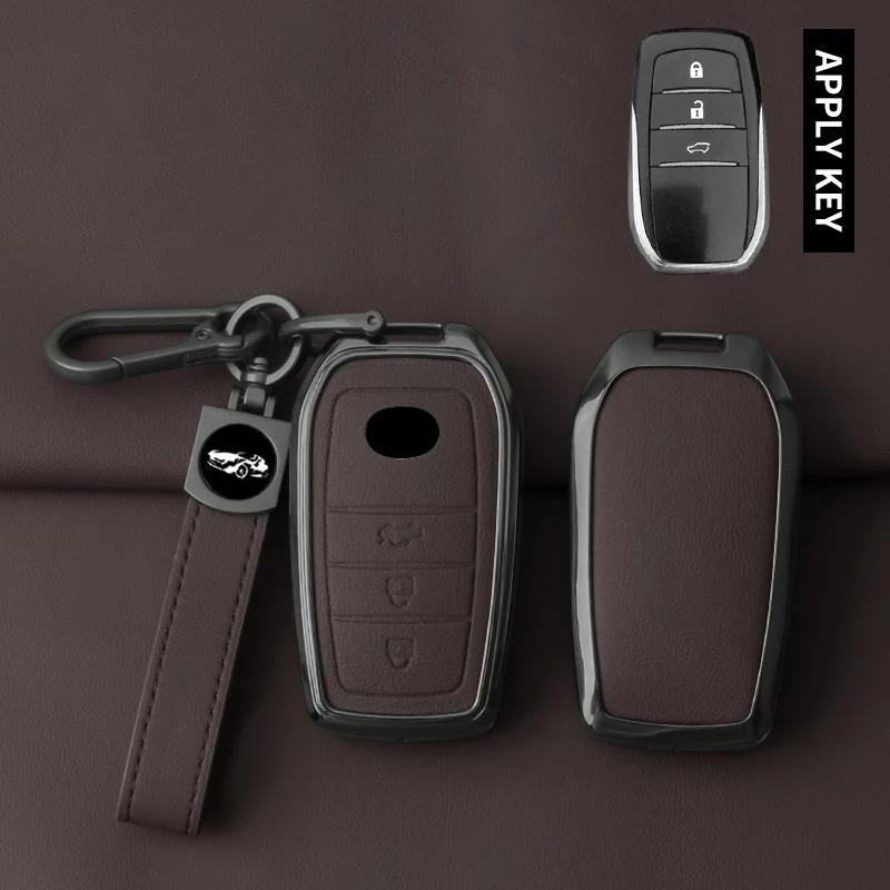 Zinc Alloy Car Remote Key Case Cover for S1 Crown Handa Corolla Prado Camry Thunder Land Cruiser RAV4 Car Key Shell Keyless JH0