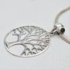 Sterling Silver Tree of Life Pendant, Handmade Plain Silver Jewelry