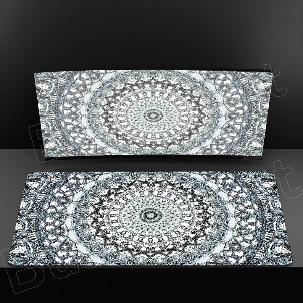 HD Printing Persian Carpet Computer Mouse Pad 900x400 Non-slip Rubber Mandala Bottom Keyboard Mat Table Mat Suitable Office Game