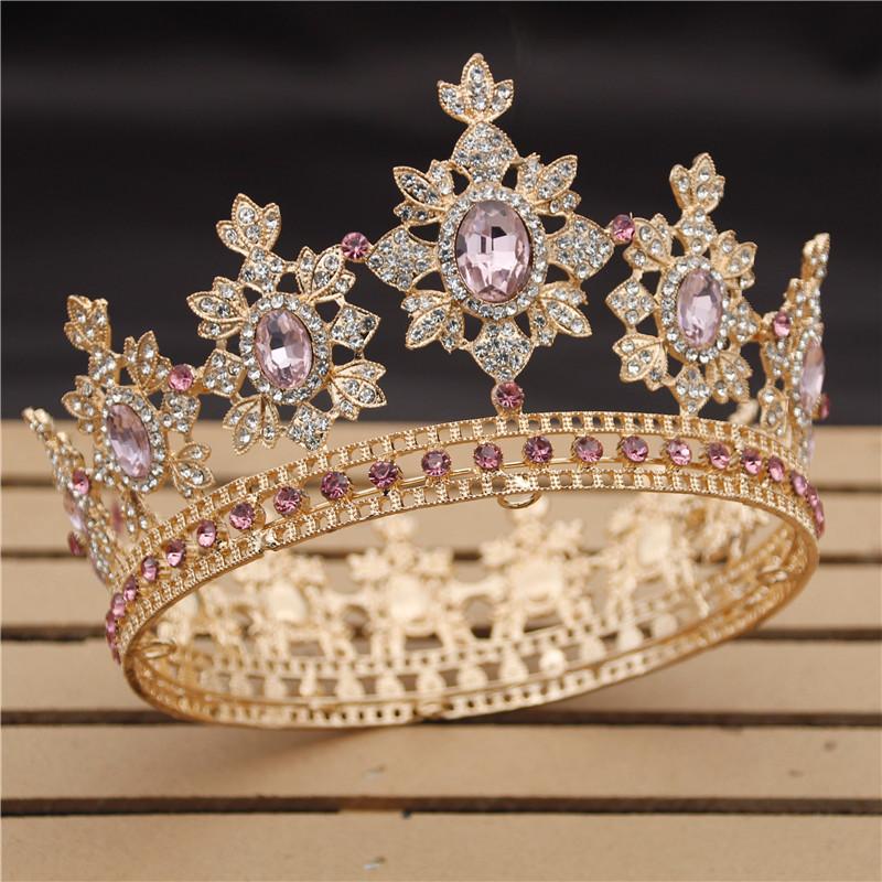 Luxury Royal King Wedding Crown Bride Tiaras and Crowns Queen Hair Jewelry Crystal Diadem Prom Headdress Head Accessorie Pageant