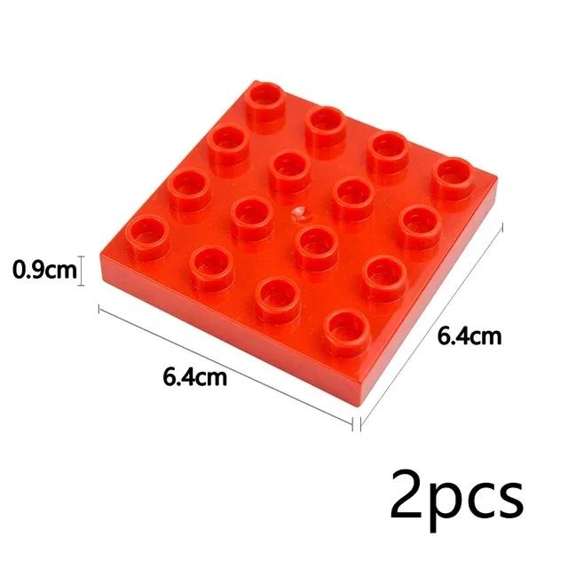 Duploes Velká velikost Základní deska Více velikostí 16x16 8x8 4x4 Cihly Montážní desky Velké částice Figurky Stavební bloky Dětské hračky