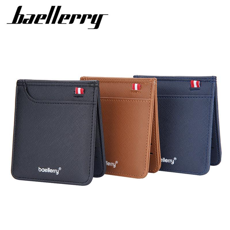 Baellerry Men Card Holder Fashion Vintage Design Business ID Card Holders Money Clips GZW