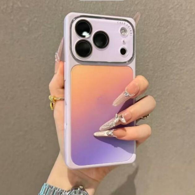 Gradient Color Block iPhone 17 Pro Max Case - Compatible with iPhone 16 Pro/15/14 Full Coverage