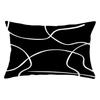 VIKAMA Minimalistisches Schwarz-Weiß Mode-Kissenbezug Nordischer Stil Hohe Ästhetik Kissenbezug Schlafzimmer Sofa Dekoration Kissenhülle