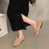 Sweet Late Flat 2025 Mary Jane Shoes Femininity Cross French Gentle Flower Retro Single Shoes Light Mouth Evening Wind