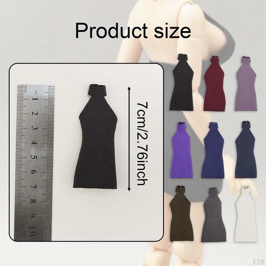 1/12 Scale Girl Dress Action Figures Clothes Fashion Costume Stylish Clothing for 6 inch Woman