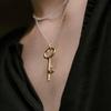 Eveningbell [silver925] Vintage Key Necklace (2color)