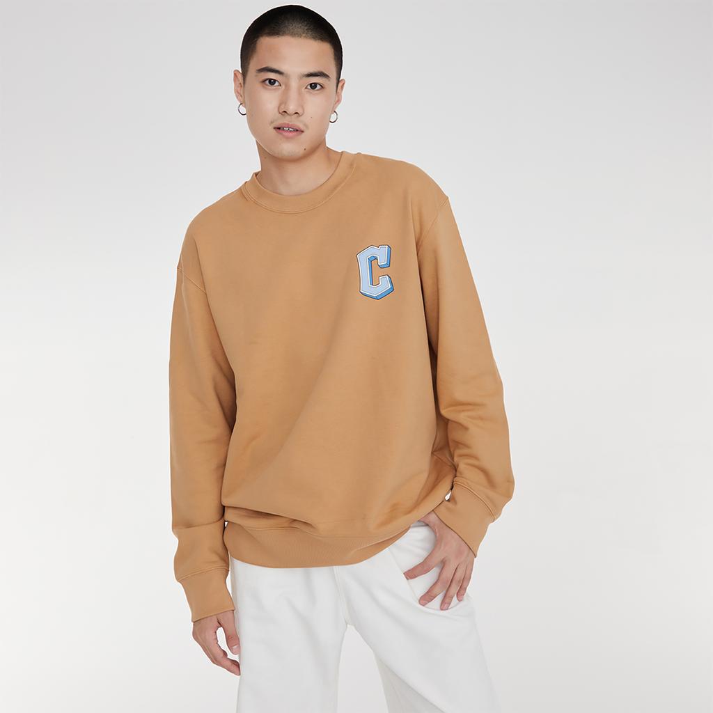 New MLB Monative Sweatshirts Unisex Brown 3AMTM0934-45CAL