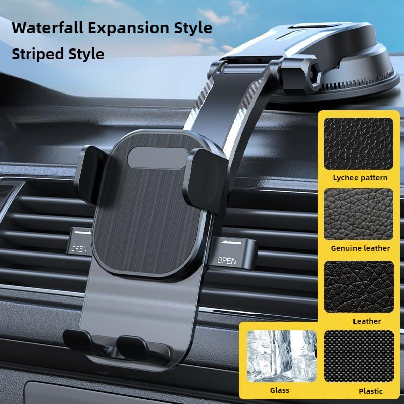 Car Mobile Holder 360° Rotatable Foldable Auto Phone Stand Adjustable Ventilation Opening Support Table Smartphone Grip Bracket