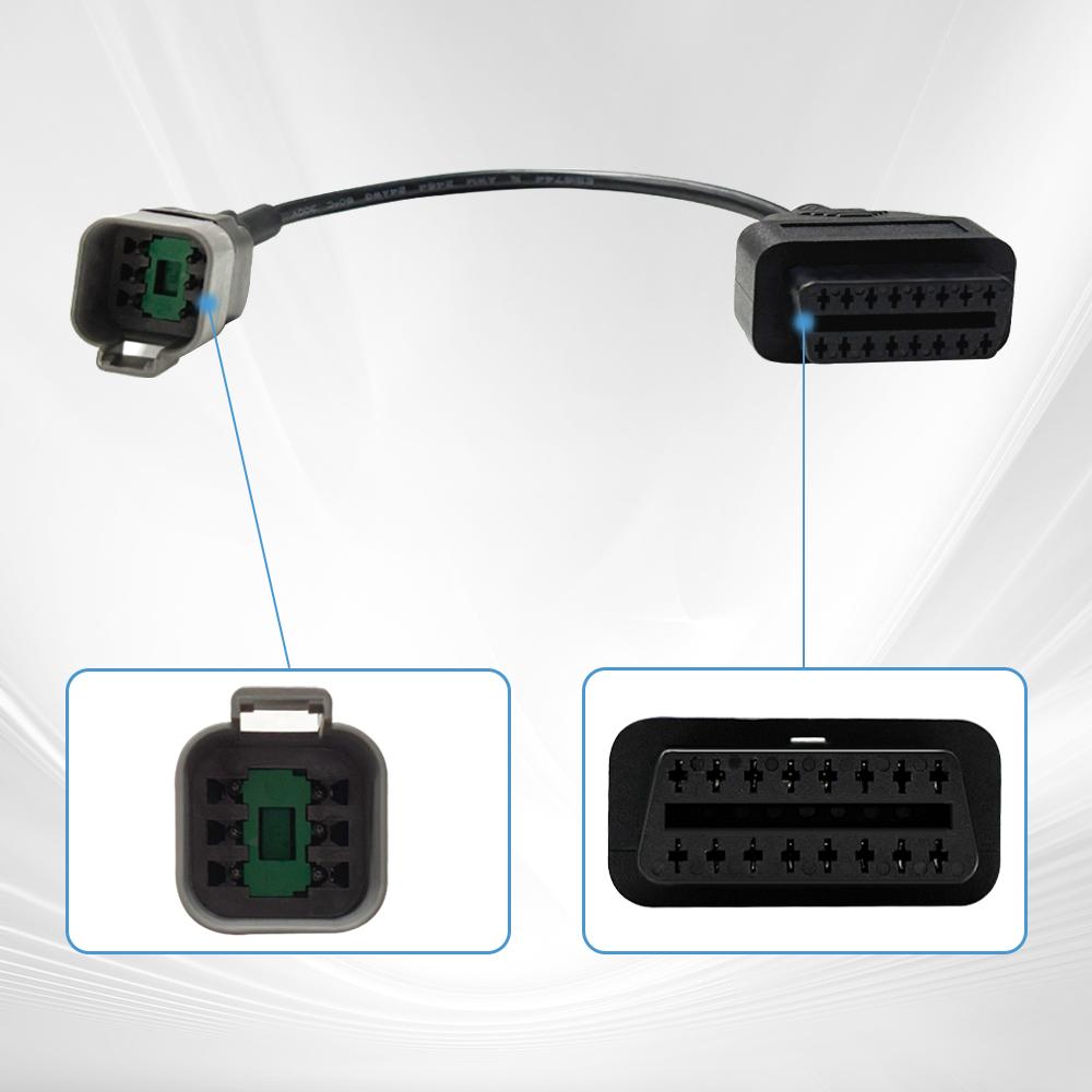 

OBD2 Diagnostic Cable For Yanmar Engine System 6 Pin to 16 Pin For 24V Diesel Vehicles OBDII Car Diagnostic Adapter Connector For Yanmar 6Pin