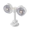 4 Speeds Double Headed Clamp Fan Can Be Clamped Night Light New Air Cooler