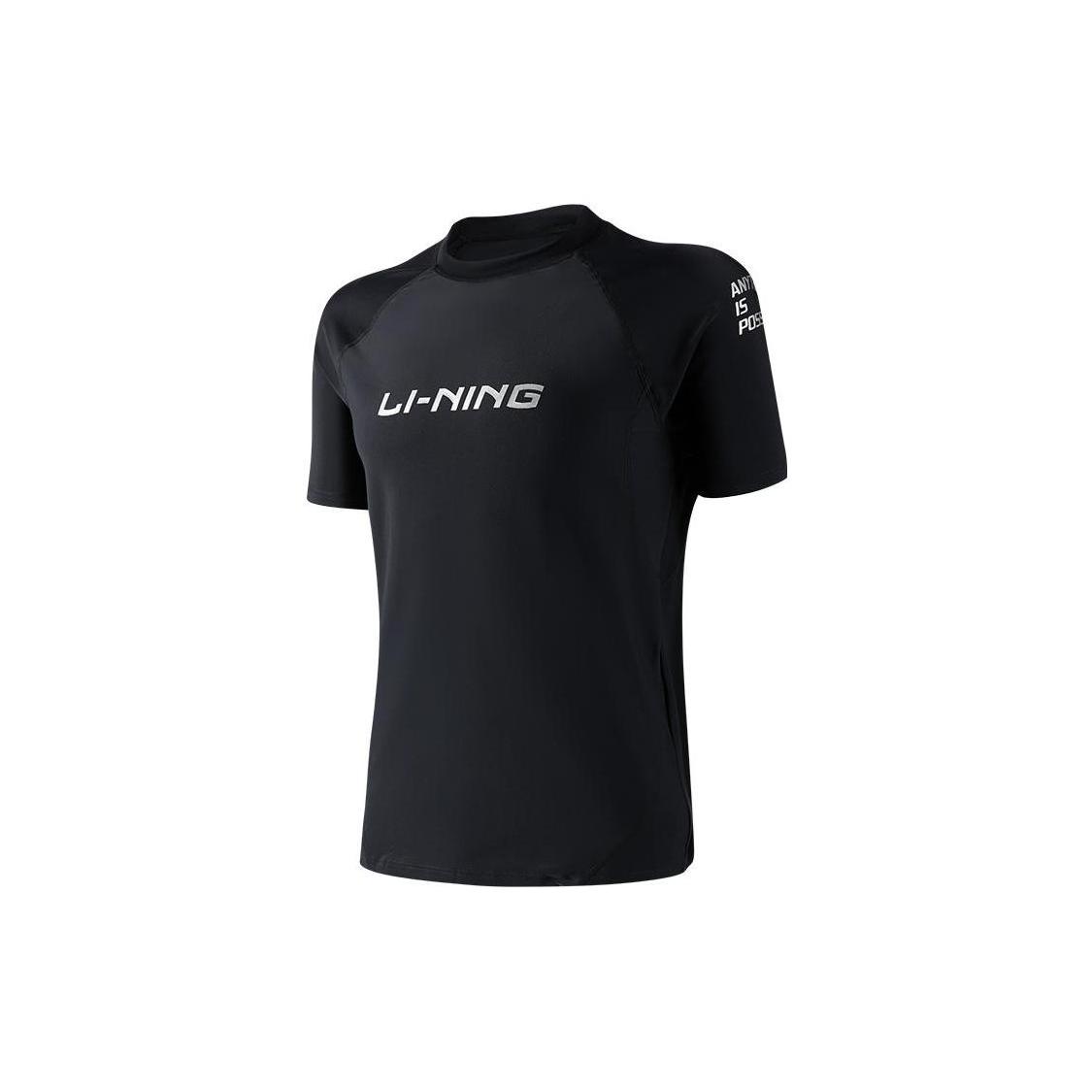 Li Ning Men s Swimwear Men s Black Casual Surf Swimsuit LSLR225-1 M