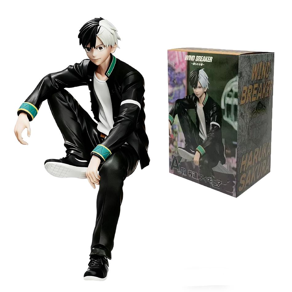 15 cm große Anime-Figur WIND BREAKER Sakura Haruka Kaji Ren Noodle Stopper Figur, sitzendes Modell, Spielzeug, Geschenkpuppe, Actionfigur