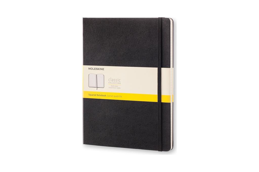 Moleskine Classic QP091 Notebook, Grid, Hardcover, X-Large, Black,