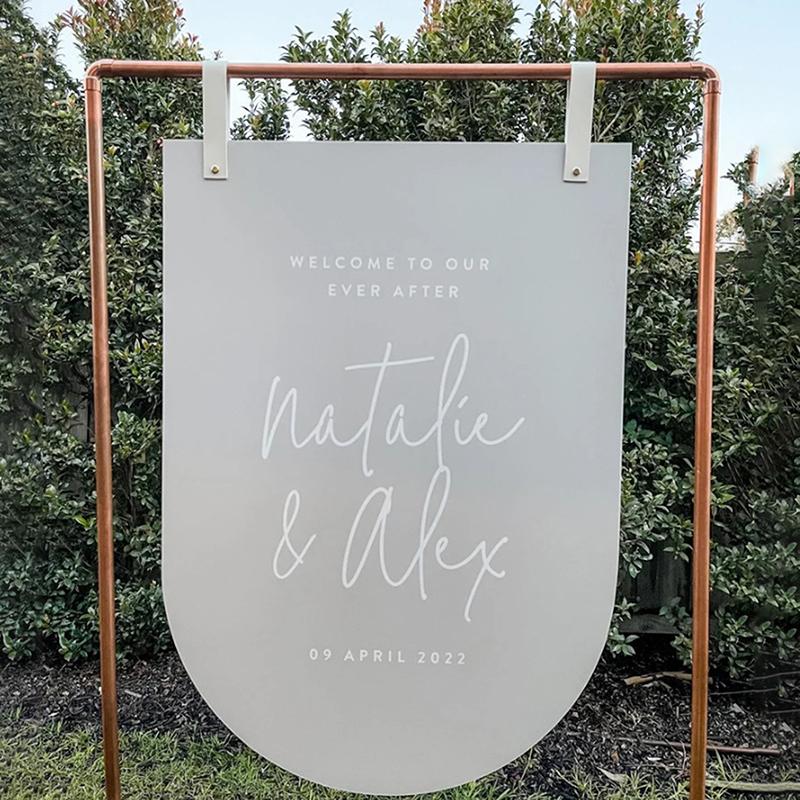 Party Banner Leather Lanyard Wedding Sign Hanging Strap Event Display Sign Hanging Belt