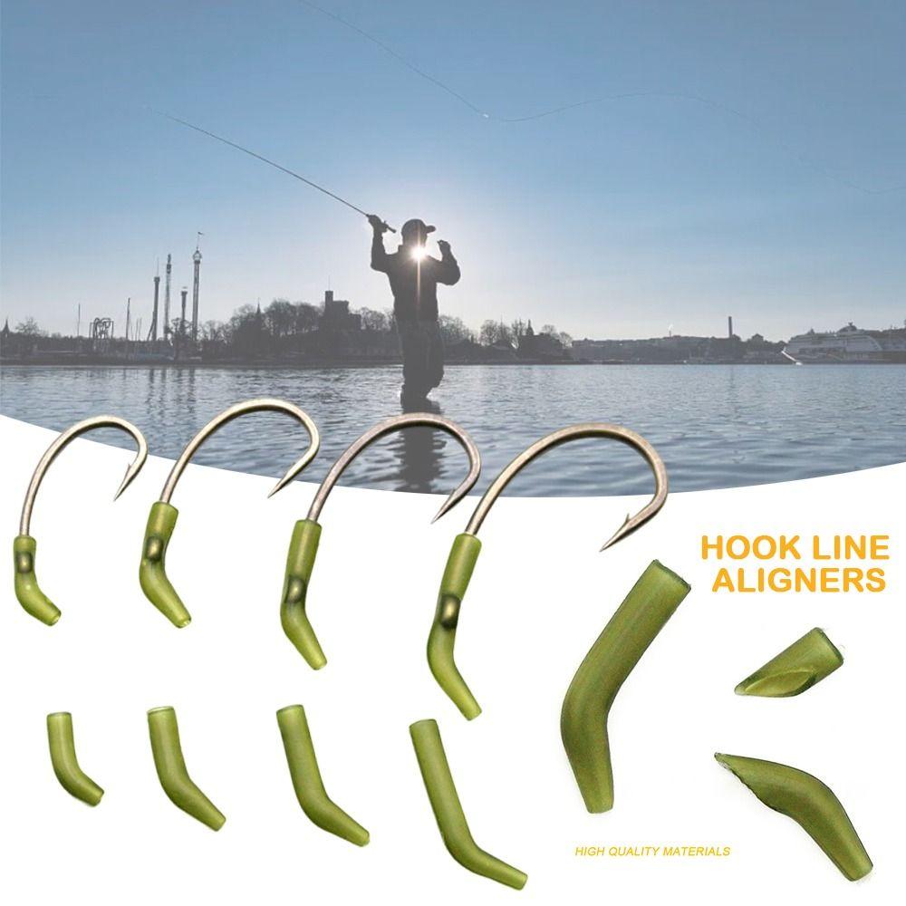 30pcs Kickers Hook D Rig Kickers Aligners Sleeve Hook Line Aligners Sleeve Rigs  Terminal Tackle
