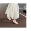 Square-toed Shoes High-heeled Slippers Women's Cross-strap Flip-flops