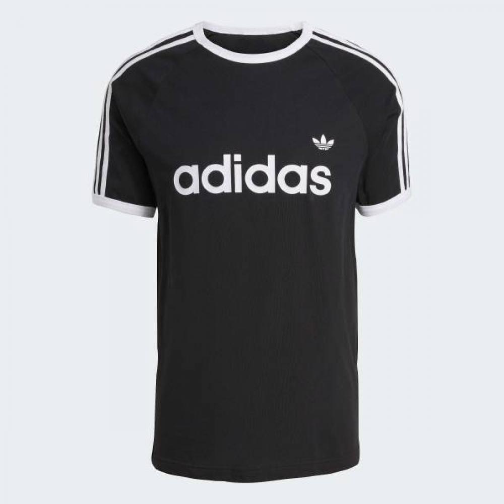 adidas 3 STripe Slim Ringer T shirT Kf0417