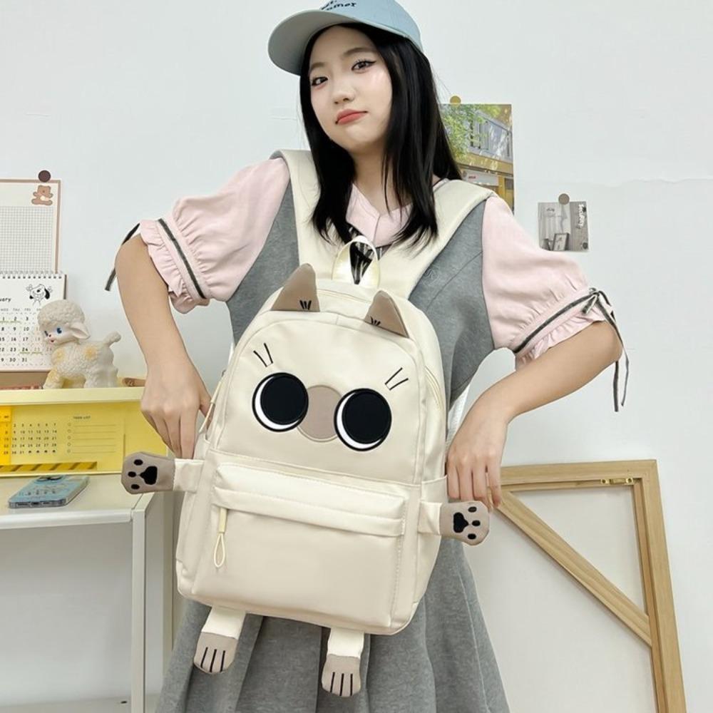 Cute Cat Design Backpack Bag Waterproof High Capacity School Bags Lolita Shoulder Bag