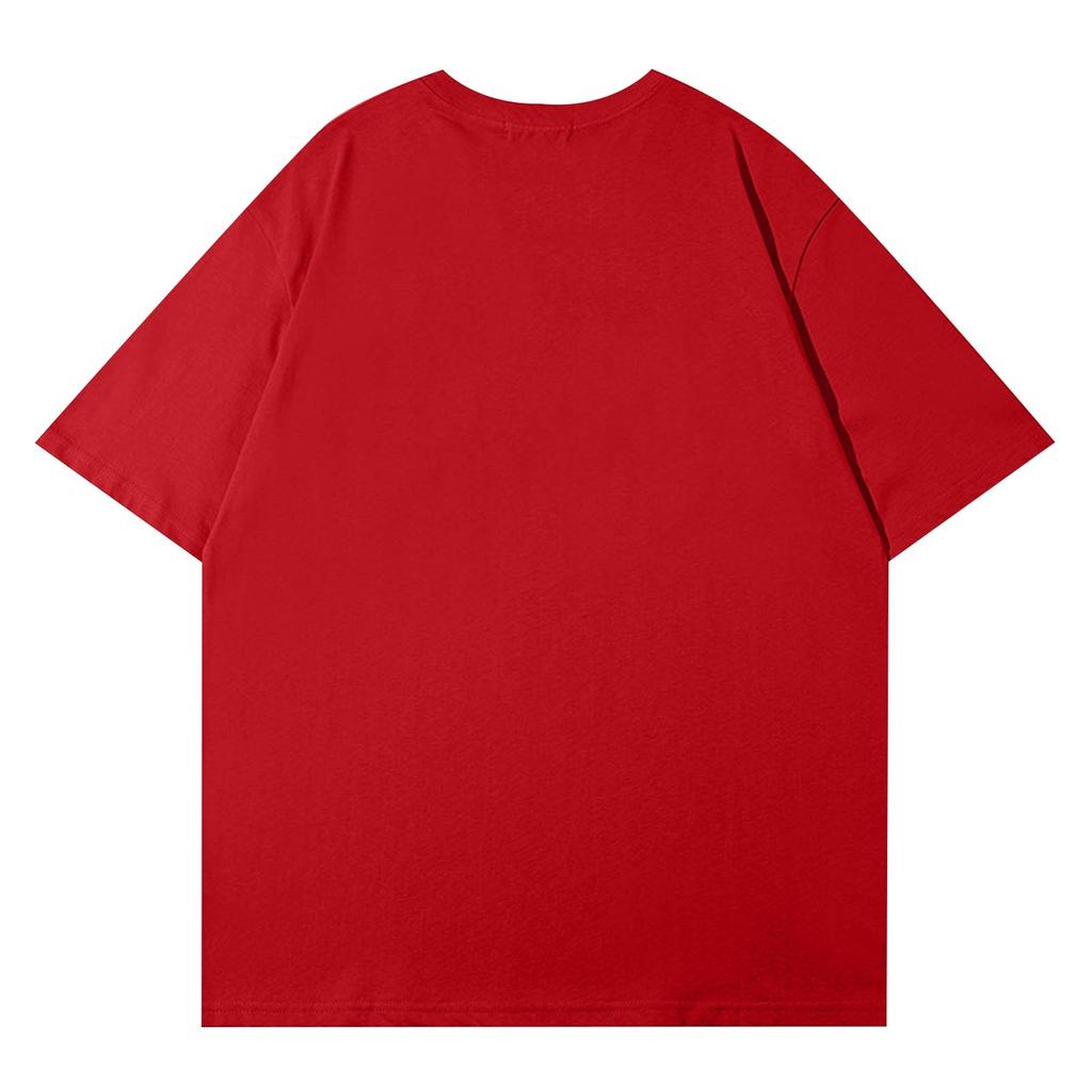 Men's Casual Round Neck Short Sleeve Pullover Valentine's Day Printed T-Shirt